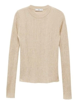 Sweter Mango złoty