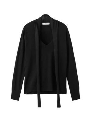 Sweter Mango czarny
