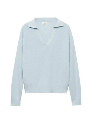 Sweter Mango jasnoniebieski