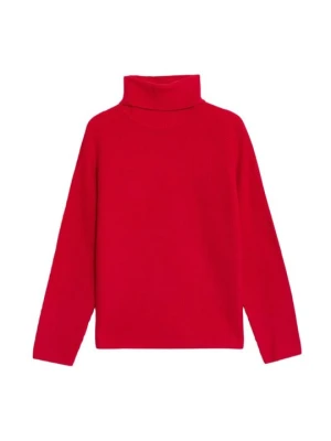 Sweter Marks & Spencer czerwony