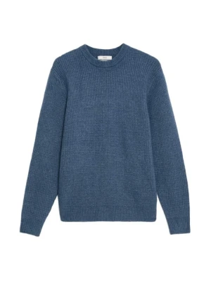 Sweter Marks & Spencer niebieski melanż