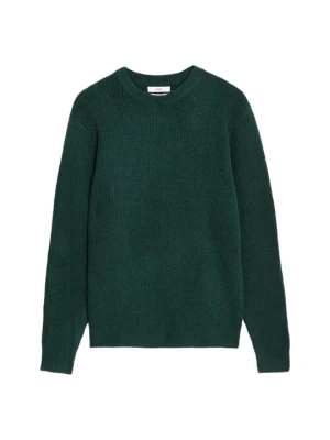 Sweter Marks & Spencer zielony melanż