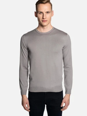 SWETER MARSOM Z OKRĄGŁYM DEKOLTEM SZAROŚĆ Recman