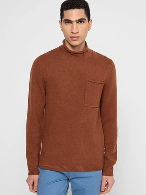 Sweter Matinique brązowy