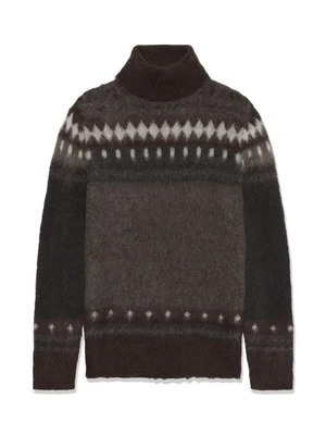 Sweter Matinique brązowy