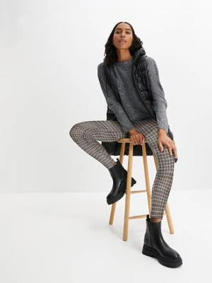 Sweter melanżowy z okrągłym dekoltem bonprix