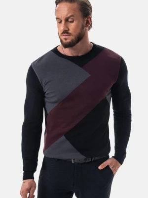 SWETER MELVE Z OKRĄGŁYM DEKOLTEM CZERŃ Recman