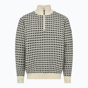 Sweter męski Dovre Knitted Half Zip Pullover beige