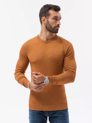 Elegancki sweter męski - camel V12 E177
 -                                    XL