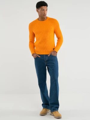 Sweter męski klasyczny pomaraŅczowy Olson 701 BIG STAR