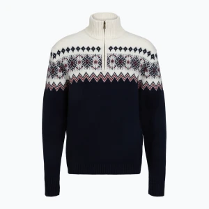 Sweter męski WOOLCANO SWT1091 merino granatowy