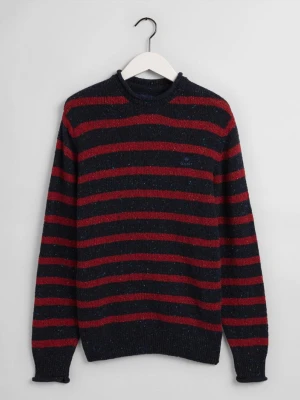 Sweter Męski z Okrągłym Dekoltem W Paski GANT