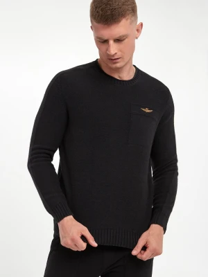 Sweter męski z wełną AERONAUTICA MILITARE