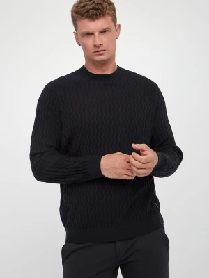 Sweter męski z wełny dziewiczej ARMANI EXCHANGE