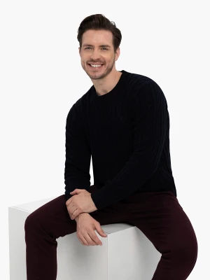 Sweter męski ze splotem S-ROBY Volcano