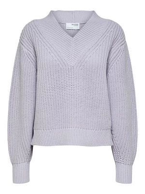 SELECTED FEMME Sweter "Milea" w kolorze lawendowym rozmiar: L