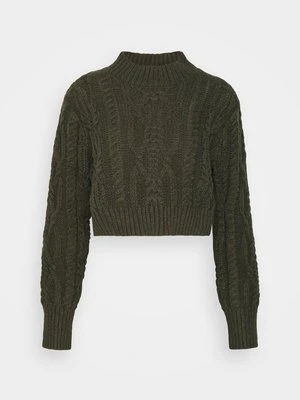Sweter Missguided ciemnozielony