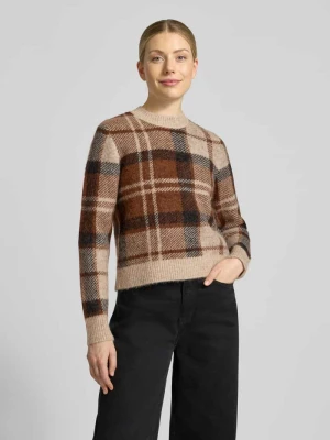 Sweter model 'GLENDYN' z prążkowanymi ściągaczami Barbour Beżowy