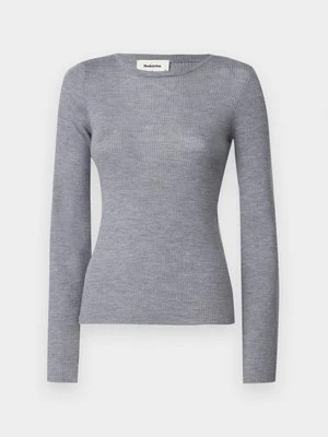 Sweter Modström szary melanż