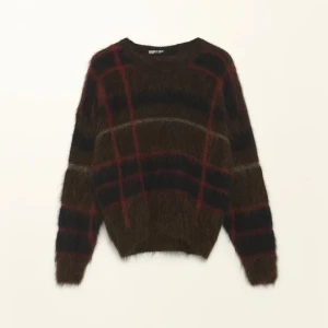 Sweter moher balloon krata czerwony BIMBA Y LOLA