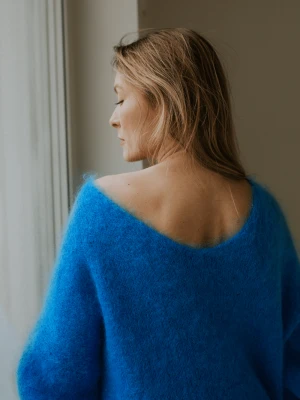 Sweter moherowy Blue Mirage ONE SIZE