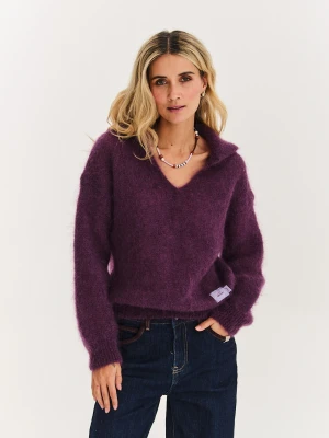 Sweter moherowy polo Vespera ONE SIZE