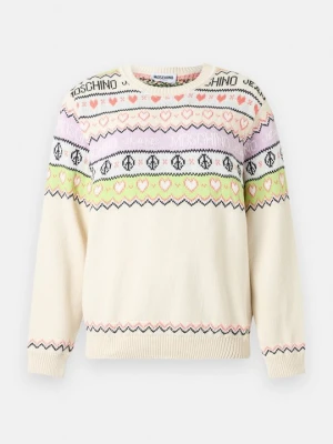 Sweter MOSCHINO beżowy