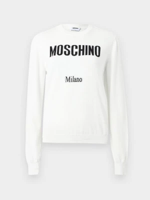 Sweter MOSCHINO biały