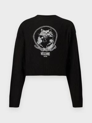 Sweter MOSCHINO czarny