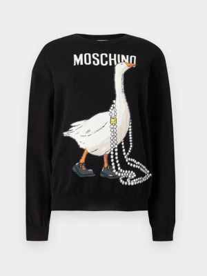 Sweter MOSCHINO czarny