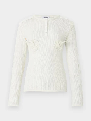 Sweter MOSCHINO mleczny