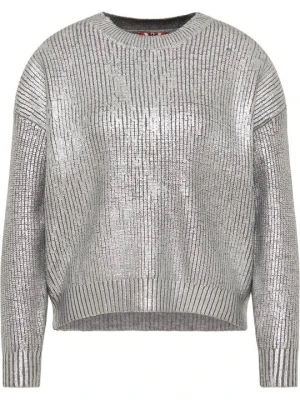 Sweter MYMO srebrny