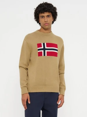 Sweter Napapijri beżowy