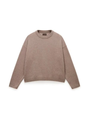 Sweter Napapijri brązowy
