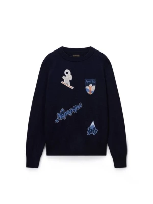 Sweter Napapijri granatowy