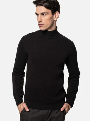 SWETER NARO GOLF BRĄZOWY Z BAWEŁNĄ Recman