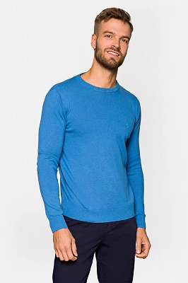 Sweter Niebieski Bawełniany Keegan Lancerto