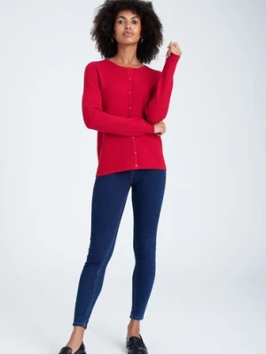 Sweter nierozpinany damski - czerwony Greenpoint