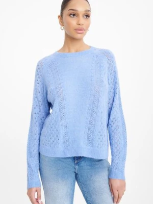 Sweter nierozpinany damski niebieski Greenpoint