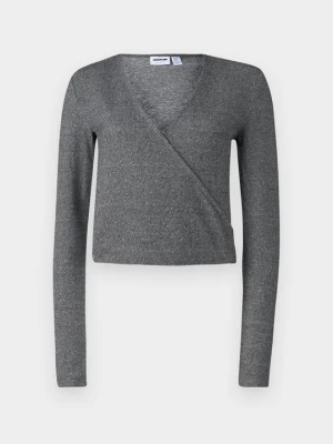 Sweter Noisy May ciemnoszary melanż