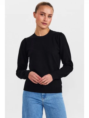 NÜMPH Sweter "Nubaojiny" w kolorze czarnym rozmiar: XXL