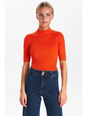 NÜMPH Sweter "Nubia" w kolorze pomarańczowym rozmiar: XL