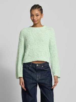 Sweter o kroju comfort fit z dzianiny ze wzorem popcornu model ‘GLORIA’ Only