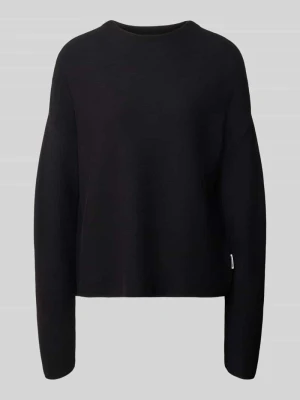 Sweter o kroju loose fit z czystej bawełny model 'MERINAA' ARMEDANGELS Czarny