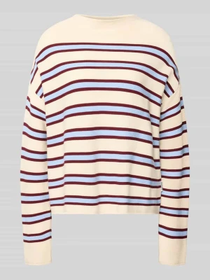 Sweter o kroju loose fit z czystej bawełny model 'MERINAA' ARMEDANGELS Złamany biały