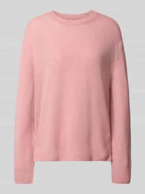 Sweter o kroju loose fit z czystej wełny Marc O'Polo Różowy