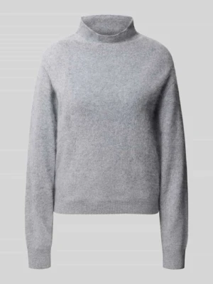 Sweter o kroju loose fit z mieszanki wełny i kaszmiru model 'Frosella' Boss Jasnoszary