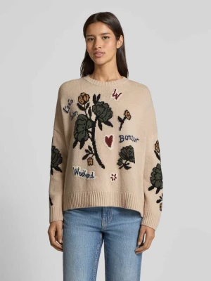 Sweter o kroju oversized z czystej żywej wełny model ‘PAVIDI’ Weekend Max Mara