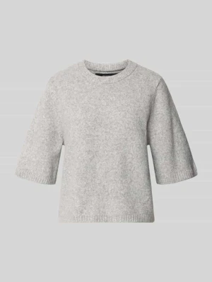 Sweter o kroju oversized z dodatkiem wełny model 'BOOM' Vero Moda Jasnoszary