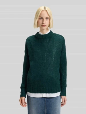 Sweter o kroju oversized z dzianiny z mieszanki wełny z alpaki model ‘SLOOSSY’ HUGO